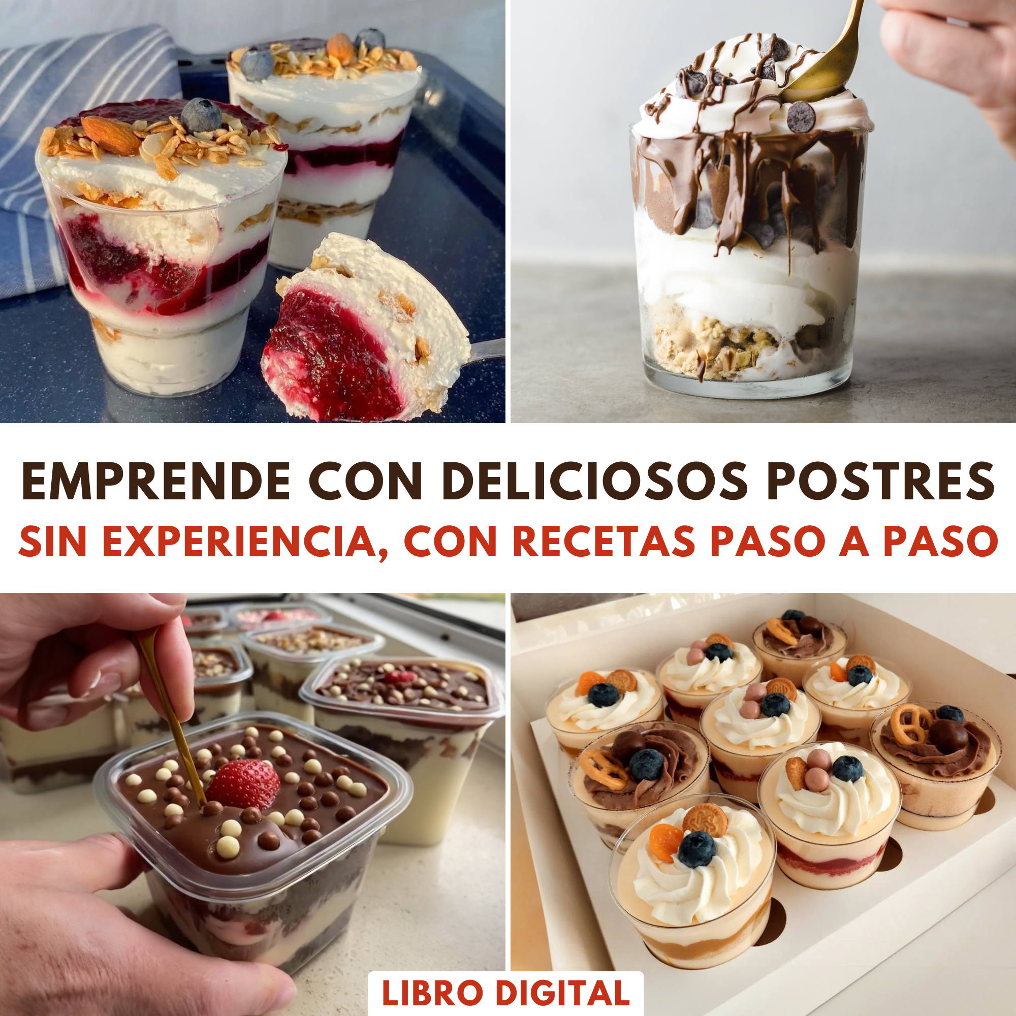 Emprende con Postres en Vasos Fácil +5 Bonos - y Gana Ingresos Extras al mes